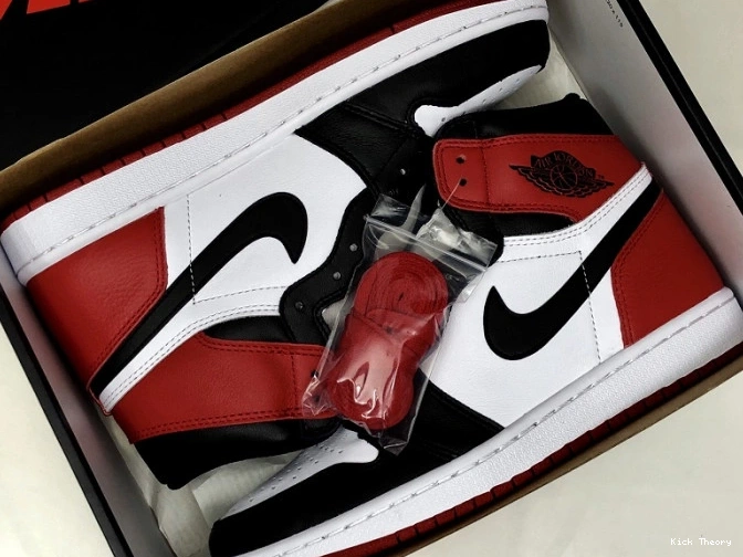 Kicked Out Shoe Store 555088-125 Jordan 1 Air Black Retro Toe 0626